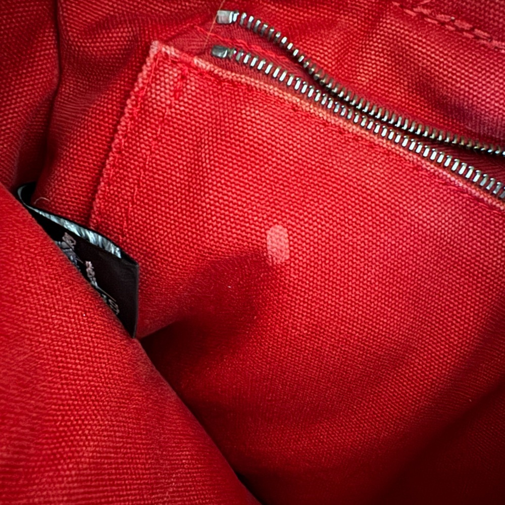 Hermès Paris Vintage Canvas Tote – Red | Rare Early Style - Picture 12 of 16